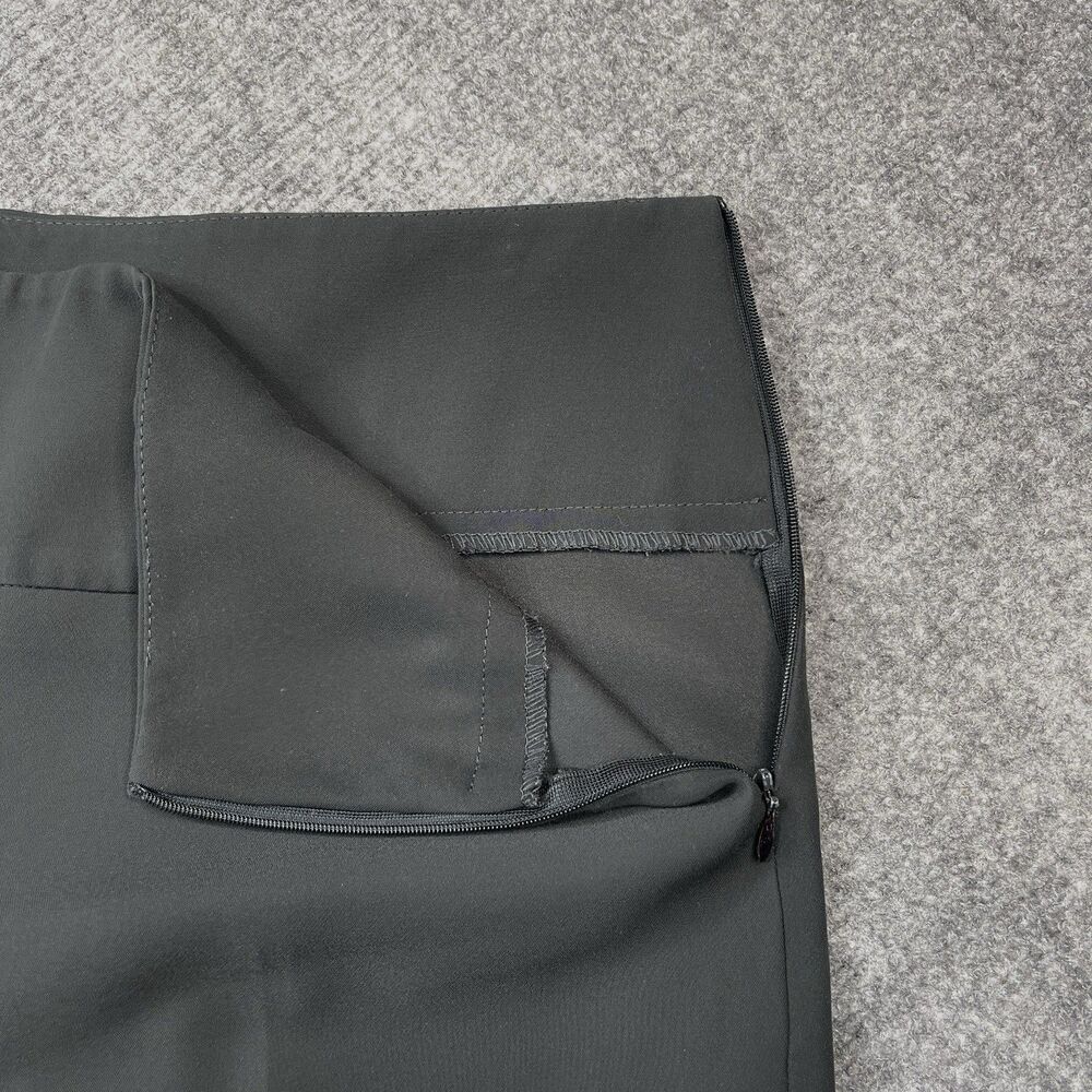 Joseph Ribkoff Pants Womens Size 10 High Rise Flare Leg Side Zip Dark Gray - Picture 4 of 10